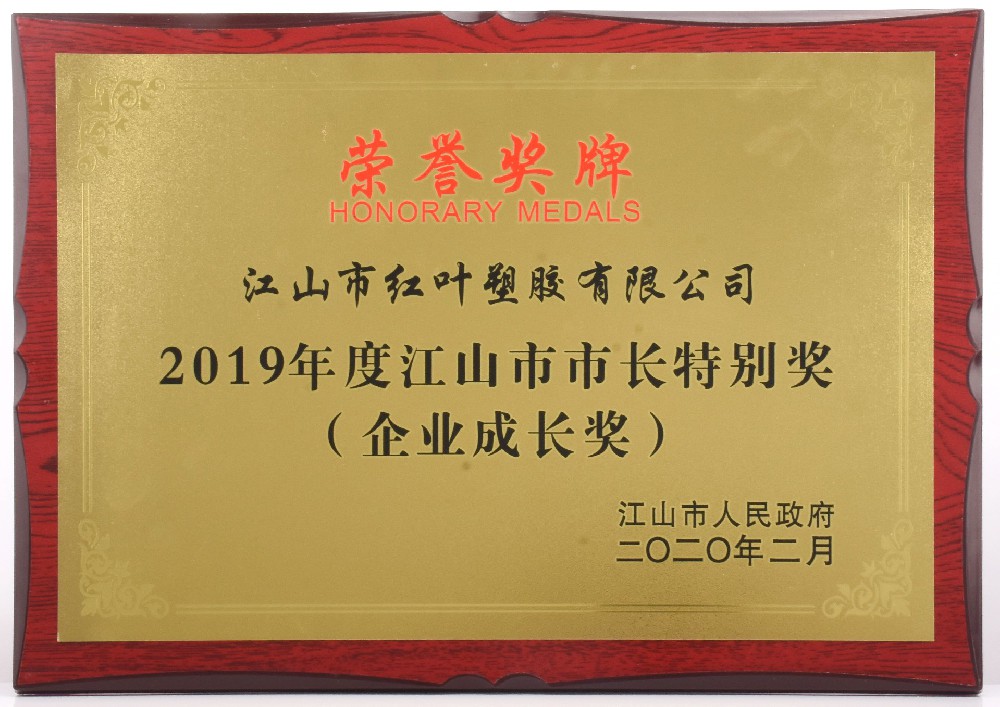 2019年度江山市市长特别奖